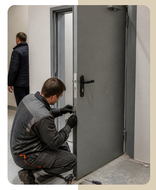 Ремонт противопожарной двери в Новотроицке по цене 6804 р. | ДвериЛегко-Нвт