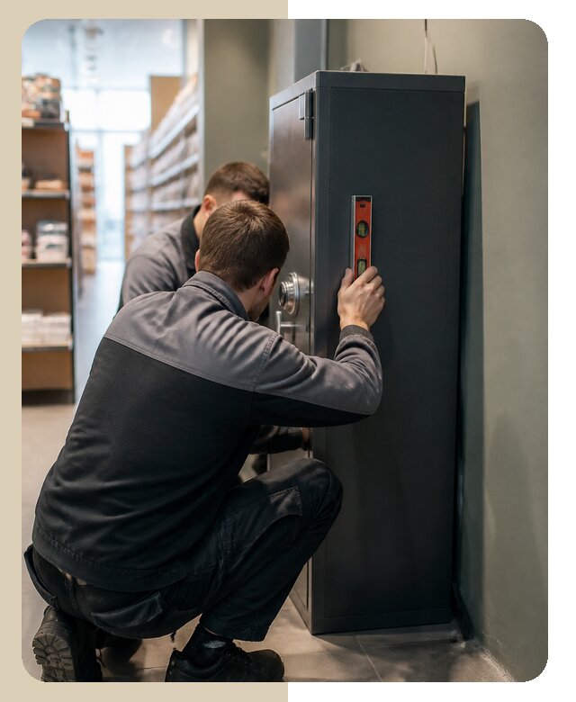 Профессиональная установка сейфа в магазине в Новотроицке