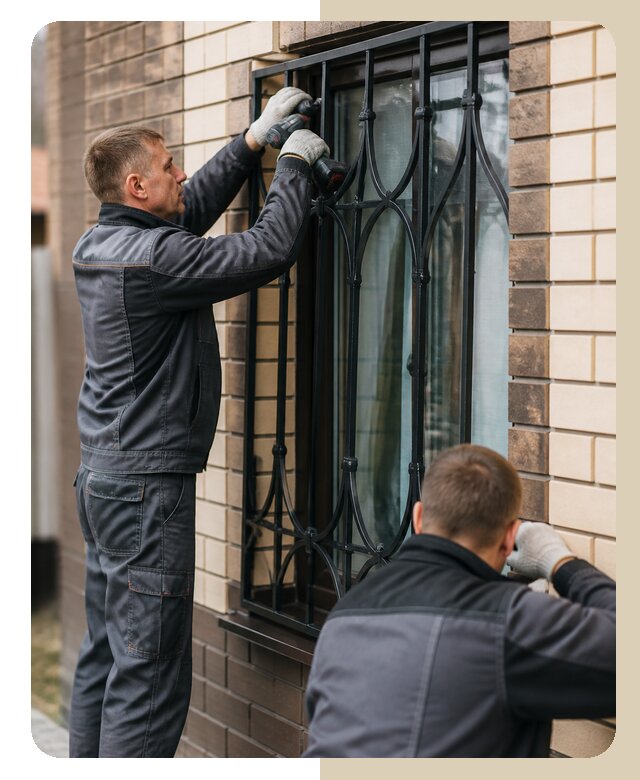 Установка решеток в дом в Новотроицке по цене от 3664 р. | ДвериЛегко-Нвт