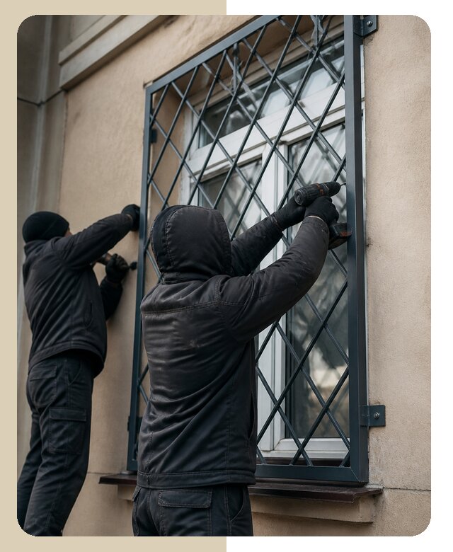 Установка антивандальных решеток на окна в Новотроицке